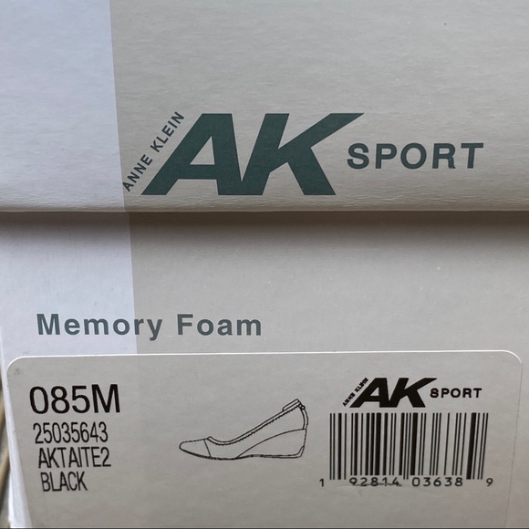 AK Sport AKTAITE 2 Memory Foam Black Wedge Heels - Picture 3 of 9